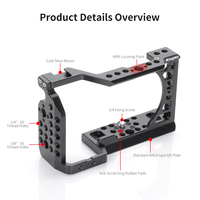 Kingma – accessoires de caméra Vlog en alliage d'aluminium, points de montage multifonctions pour Son. Cage de caméra A6400 A6300 A6500