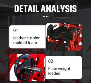 Máquina de <span class=keywords><strong>abducción</strong></span> de muslo exterior cargada con placa de equipo de gimnasio <span class=keywords><strong>en</strong></span> alta calidad - Product Image 5