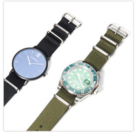 Vente en gros d'usine de bracelets de montre en nylon et toile de haute qualité 14 16 18 20 22 24mm