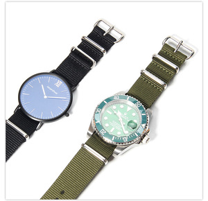 Vente en gros d'usine de bracelets de montre en nylon et toile de haute qualité <span class=keywords><strong>14</strong></span> 16 18 20 22 24mm - Product Image 5