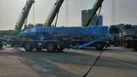 Grue tout-terrain ZRT400V432-1, capacité de charge maximale de 40 tonnes, flèche principale de 47,8 m, 4 roues motrices, équipée de stabilisateurs hydrauliques, moteur, pompe