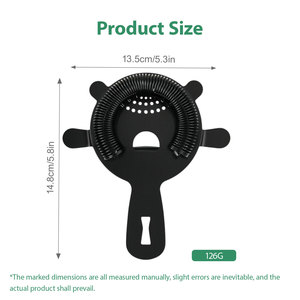 เครื่องกรองฮอว์ธอร์นสำหรับค็อกเทลที่กรองเครื่องดื่มสเตนเลสสตีลสำหรับแก้วผสมเครื่องดื่มบาร์เทนเดอร์ชุดเครื่องมือบาร์ - Product Image 2