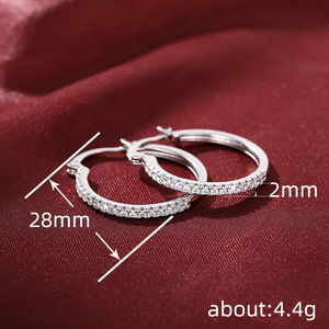 Orecchini a Cerchio Grandi da Donna, Stile Ear Cuff Rotondo di Tendenza, Gioielli Versatili alla Moda - Product Image 4