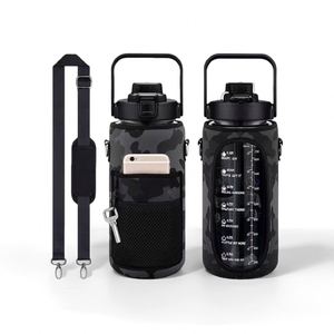Full Custom Logo Promotional <b>Plastic</b> 500 Ml 1000Ml 2000Ml Durable Mixing Cup Gym <b>Drinking</b> Water Bottle With Measurements - Product Image 5