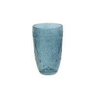 Verre à cocktail vintage en relief multicolore, design collier, rose, bleu, vert, ambre, pour boire du jus, verrerie de restaurant