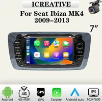 Autoradio Android pour Seat Ibiza MK4 6J 2009-2013 Carplay Lecteur Multimédia Auto Son Unité Principale Stéréo de Voiture Navigation GPS