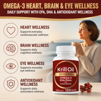 Ausreson OEM Halal Epa 2000mg Huile de Krill en Capsules Molles Prix Supplément Santé Cardiaque DHA Oméga 3 Huile de Krill Antarctique en Gélules