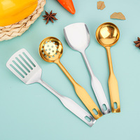 Juguetes para niños, mini utensilios de cocina, simulación de cocina, cuchara de acero inoxidable, espátula para freír, espátula para voltear, colador, utensilios de mesa
