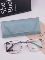 Gafas Vintage de alta calidad, nuevo modelo, monturas de gafas de titanio con almohadilla nasal blanca para personalización al por mayor