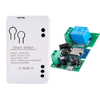 Tuya Akıllı Anahtar 1 Kanal 2V 24V 220V WiFi Röle Modülü Uzaktan Kumanda 433MHz DIY Akıllı Ev Otomasyonu Kapı Erişimi Alexa Google için