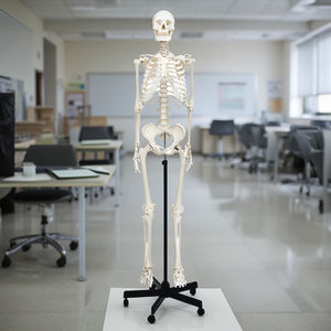 XX-A101 170cm Model kerangka manusia dasar PVC setengah tubuh Model pelatihan Organ & tengkorak sains medis - Product Image 2