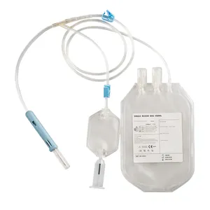 Médico cpd cpda saco de transferência do sangue, duplo quadruplo triplo único 250ml 350ml 450ml 500ml