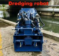 Robot de dragage intelligent sous-marin télécommandé pour le nettoyage des boues d'évacuation des lacs