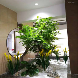 Bonsái de pino artificial al por mayor, árbol bonsái en maceta de pino rojo - Product Image 4