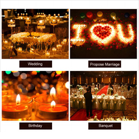 Bougies chauffe-plat LED rechargeables CE ROHS 3D sans flamme avec télécommande pour la décoration de la maison Halloween Ramadan Diwali