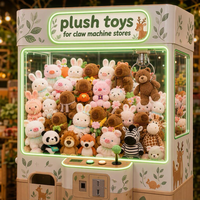 Peluche Kawaii Boba Tea pour machine à griffes, vente en gros, animaux en peluche doux thé au lait, prix d'arcade, jouets pour machine à griffes