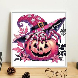 Fatto a mano 30*30CM <span class=keywords><strong>ragno</strong></span> zucca Diamond Painting speciale a forma di cristallo trapano creativo Diamond Painting per la decorazione di Halloween - Product Image 5