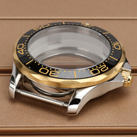 Boîtier de montre de plongée en acier inoxydable 41 mm avec verre saphir pour mouvements Seiko NH34 NH35 NH36 NH38 - Pièces détachées pour fabricants de montres