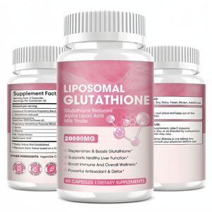 Hoge Kwaliteit 20000Mg Verminderde L-Glutathion <span class=keywords><strong>Capsules</strong></span> Volwassen Huid Whitening Supplement Met Collageen Glutathion Capsule - Product Image 1
