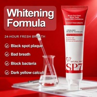 Crema Dental Blanqueadora Química SP7 con Probióticos y Menta, Promueve la Salud Bucal, Brinda Frescura Duradera para Uso Doméstico