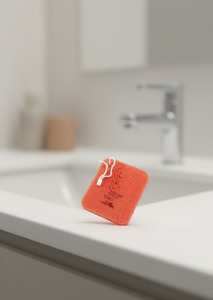 Puff Facial Cleanser Sponge Square Thick Drawstring Face Cleansing Puff - Product Image 2