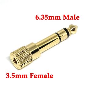 Jack 6.5 6.35mm connettore maschio a 3.5mm connettore femmina amplificatore per cuffie adattatore Audio microfono AUX <span class=keywords><strong>6.3</strong></span> 3.5mm convertitore - Product Image 2
