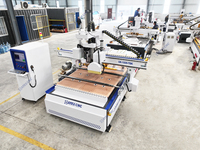Routeur CNC ATC 2130 robuste avec lame de scie, couteau oscillant, caméra CCD pour l'usine de meubles et l'atelier de signalisation