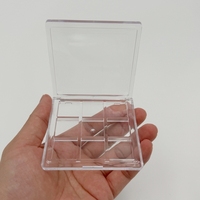 Palette d'ombres à paupières de luxe à haute pigmentation duochrome personnalisée avec un matériau ABS écologique pour la poudre libre et les ombres à paupières