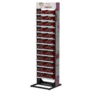 Kim Loại Sàn <span class=keywords><strong>Perspex</strong></span> Nail Polish Bán Buôn Tier Hiển Thị Giá Tủ Slots - Product Image 1