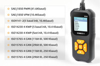 Escáner de Diagnóstico Automotriz V318 en Oferta, Lector de Códigos de Función OBDII Completo, Material ABS para Diagnóstico de Automóviles OBD11 OBD2