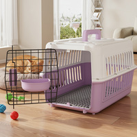 Sac de transport panoramique transparent pour chat avec ventilation respirante, spacieux et portable, type capsule, pour chiens et chats