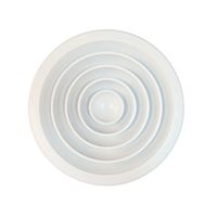 Diffuseur rond détachable en alliage d'aluminium pour système de ventilation HVAC