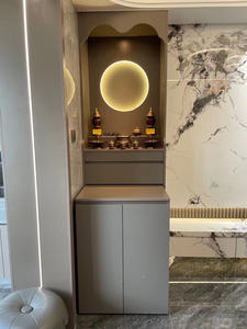 หิ้งบูชาพระพุทธรูปไม้เนื้อแข็งแบบทันสมัย เป็น<span class=keywords><strong>ม</strong></span>ิตรกับสิ่งแวดล้อ<span class=keywords><strong>ม</strong></span> ทนทาน สำหรับติดตั้งในบ้าน หรือบริเวณประตู/โต๊ะ พร้อ<span class=keywords><strong>ม</strong></span>ที่ใส่ธูปและพระพุทธรูปเจ้าแม่<span class=keywords><strong>กวน</strong></span><span class=keywords><strong>อิ</strong></span><span class=keywords><strong>ม</strong></span> - Product Image 1