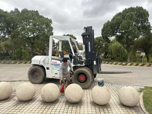 รถยก FD100Z8 TCM 10ตันรถยกเครื่องยนต์ดีเซลอีซูซุของแท้รถยกโกดังสินค้าจากญี่ปุ่นสันดาปภายใน - Product Image 3