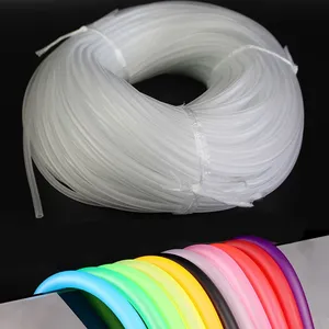 Mangueira para Bomba de Ar de Aquário 5M 4x6mm Colorida Flexível de Silicone Transparente Grau Alimentício Modelo NNW - Tubo de Oxigênio -60~90 - Product Image 3