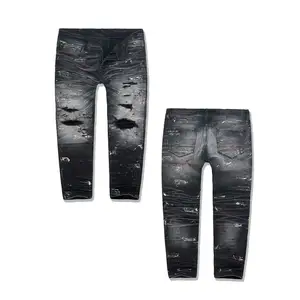 Fabricants de haute qualité OEM & ODM Pantalon en denim de marque personnalisée pour hommes Jeans skinny ajusté et respirant jeans skinny