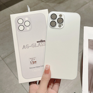 Funda de Teléfono de Vidrio Mate AG de Alta Calidad para <span class=keywords><strong>iPhone</strong></span> <span class=keywords><strong>11</strong></span> 12 13 14 15 16 <span class=keywords><strong>Pro</strong></span> <span class=keywords><strong>Max</strong></span>, Protector de Cámara - Product Image 3