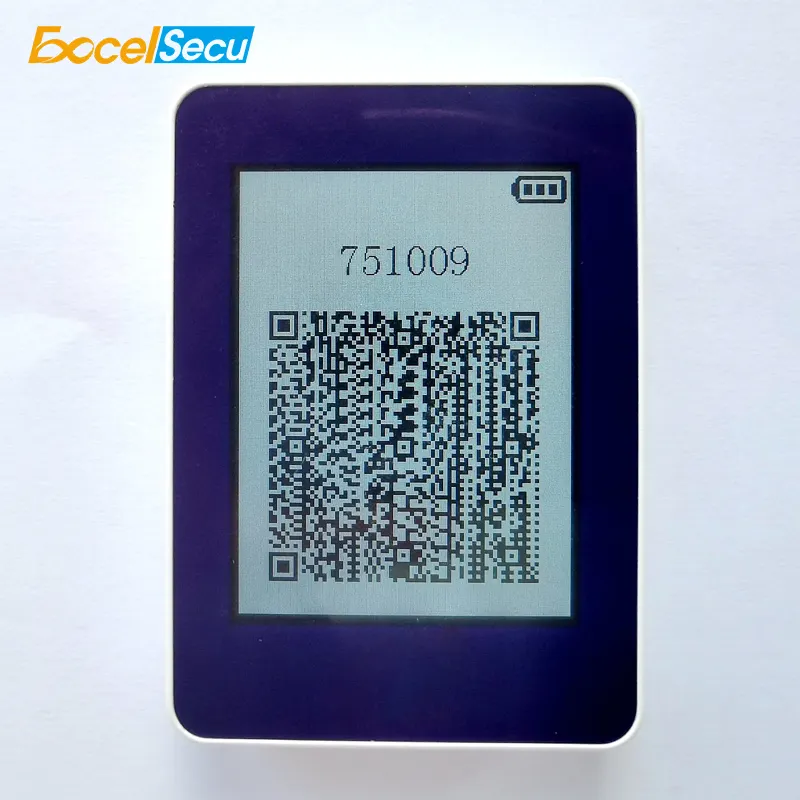 ESecuOTP-Q100 Mã Thông Báo Mã OTP Mã QR Động Thiết Bị Đầu Cuối Thanh Toán Màn Hình LCD Màu 2.4 Inch