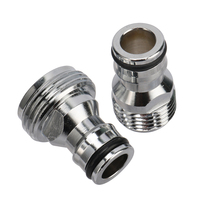 Adaptateur de raccord rapide pour robinet de machine à laver, filetage mâle et femelle 1/2" 3/4"