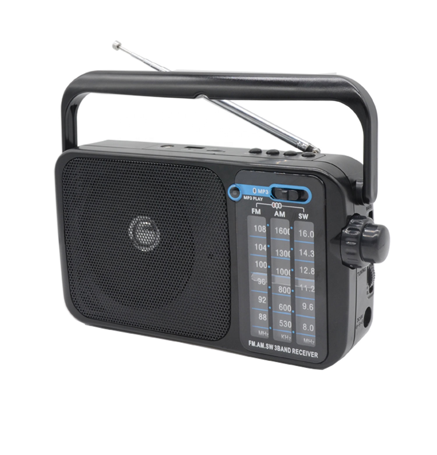 Cheap Portable AM/FM Radio with Rechargeable Battery