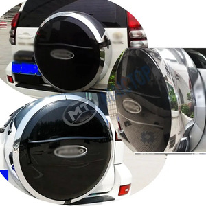 Housse de roue de secours noire pour modèles Toyota Prado FJ120LC120 2003-2009. - Product Image 2