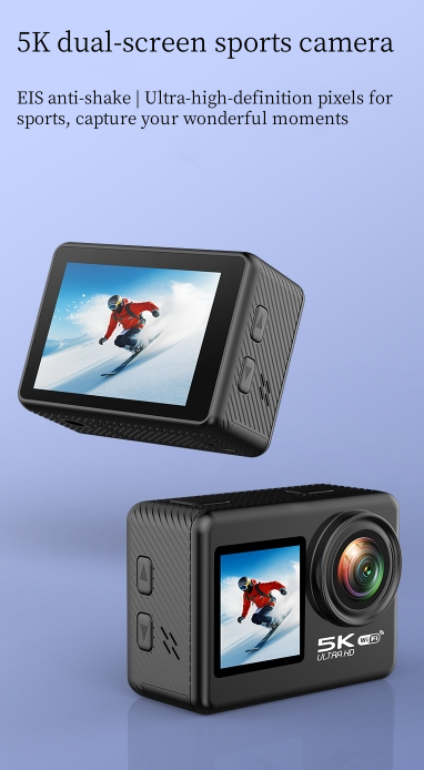 Hongdak New Outdoor Sports Diving Camera Portable Micro HD Photography Recorder 5K30FPS Sports Camera