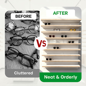 Tùy chỉnh Kính mắt cửa hàng treo tường Acrylic Sunglass hiển thị kính mắt Kệ hiển thị quang học giá LED thắp sáng Kính mát hiển thị - Product Image 2