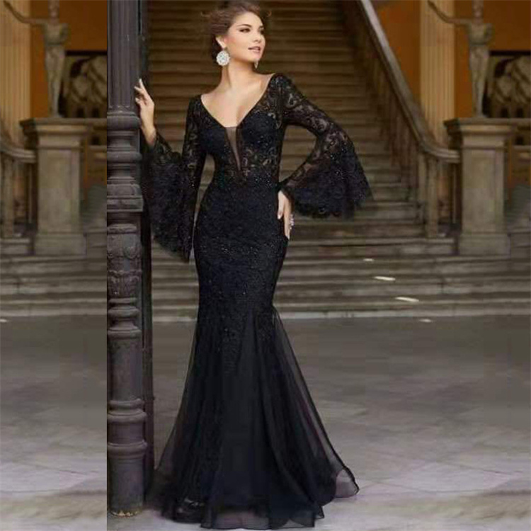 chinese dress ladies I.H.F Studio Floral Garden Lace Maxi Dress