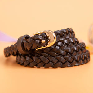 Ceinture en cuir de vachette véritable de créateur pour femme avec alliage de style occidental à épingle simple pour boucle du Pakistan - Product Image 2