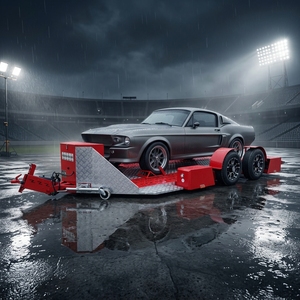Remolque <span class=keywords><strong>para</strong></span> Autos Oxmatix Chino de Doble Eje con Elevación Hidráulica, Tamaño Personalizable, Remolque de Alta Calidad <span class=keywords><strong>para</strong></span> el Mercado Europeo - Product Image 1