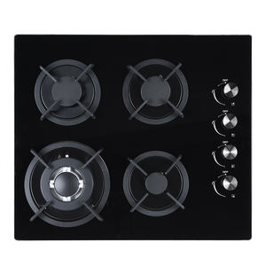 เตาแก๊สแบบฝัง 4 หัวเตา สำหรับใช้ในครัวเรือน โรงแรม ครัว ทำอาหาร หน้าเตากระจกนิรภัย - Product Image 5