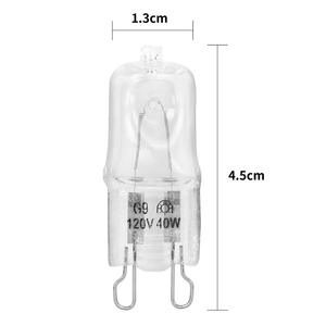 Precio de fábrica <span class=keywords><strong>Bombilla</strong></span> <span class=keywords><strong>halógena</strong></span> <span class=keywords><strong>G9</strong></span> <span class=keywords><strong>25W</strong></span> 40W 60W, 110V-240V AC Lámpara de cápsula de cuarzo esmerilado, 2700K Luz cálida para candelabro de pared - Product Image 4