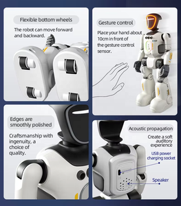 Robot IA à détection gestuelle 32 cm, commande vocale, programmable, dansant, enregistreur, télécommandé, cadeau éducatif pour tous les âges, vente en gros - Product Image 5