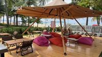 Usine directe grandes tentes hexagonales de Style indien portables pour les loisirs Camping Restaurants Bars fêtes de mariage utilisation sur la plage